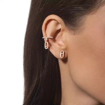 [LORA] Move Uno Diamond Stud Earrings