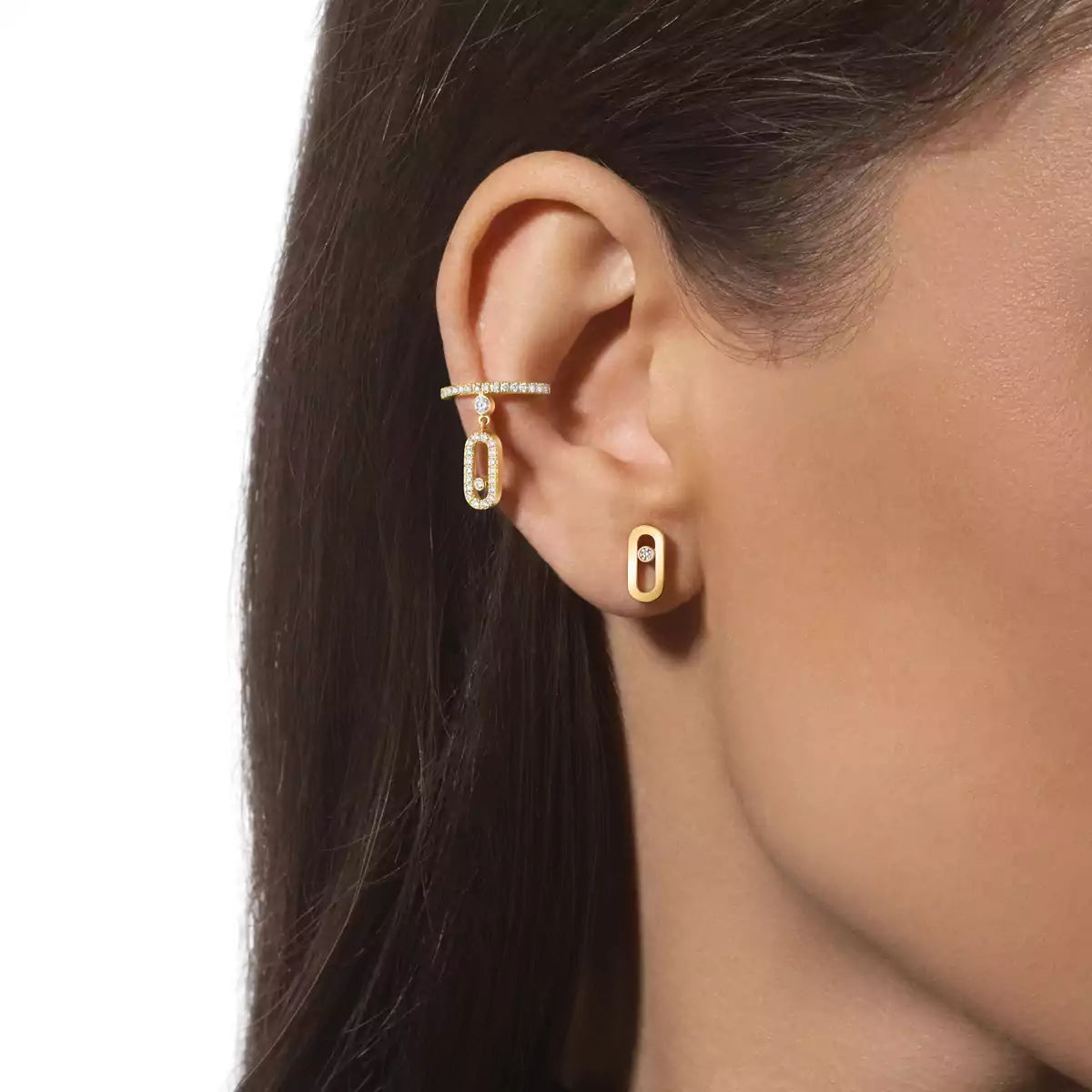 [LORA] Move Uno Diamond Stud Earrings