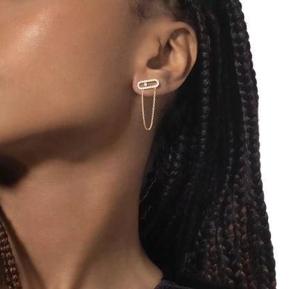[LORA] Move Uno Diamond Earrings