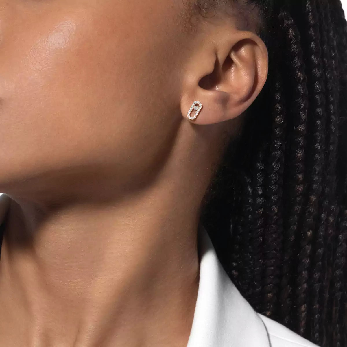 [LORA] Move Uno Diamond Earrings