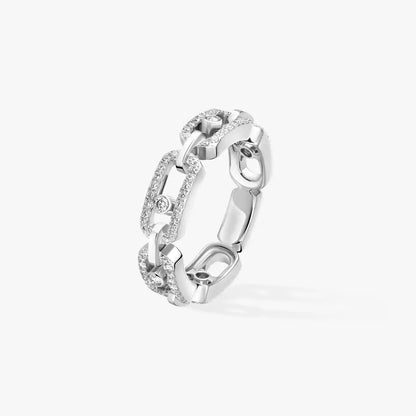 [LORA] Move Link Pave_-Set Diamond Ring in Gold