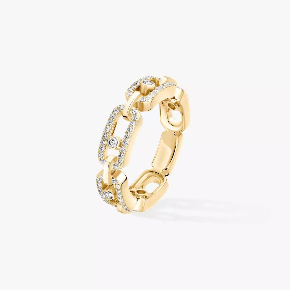[LORA] Move Link Pave_-Set Diamond Ring in Gold