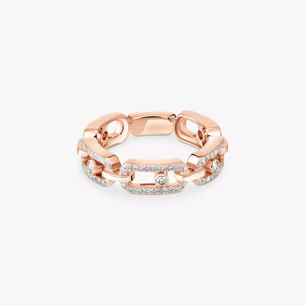[LORA] Move Link Pave_-Set Diamond Ring in Gold