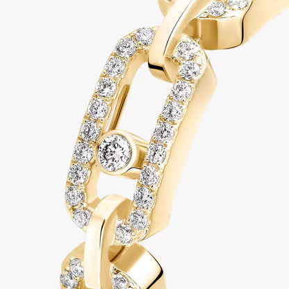 [LORA] Move Link Pave_-Set Diamond Ring in Gold