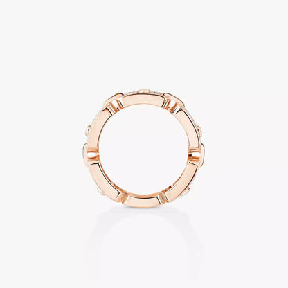 [LORA] Move Link Pave_-Set Diamond Ring in Gold