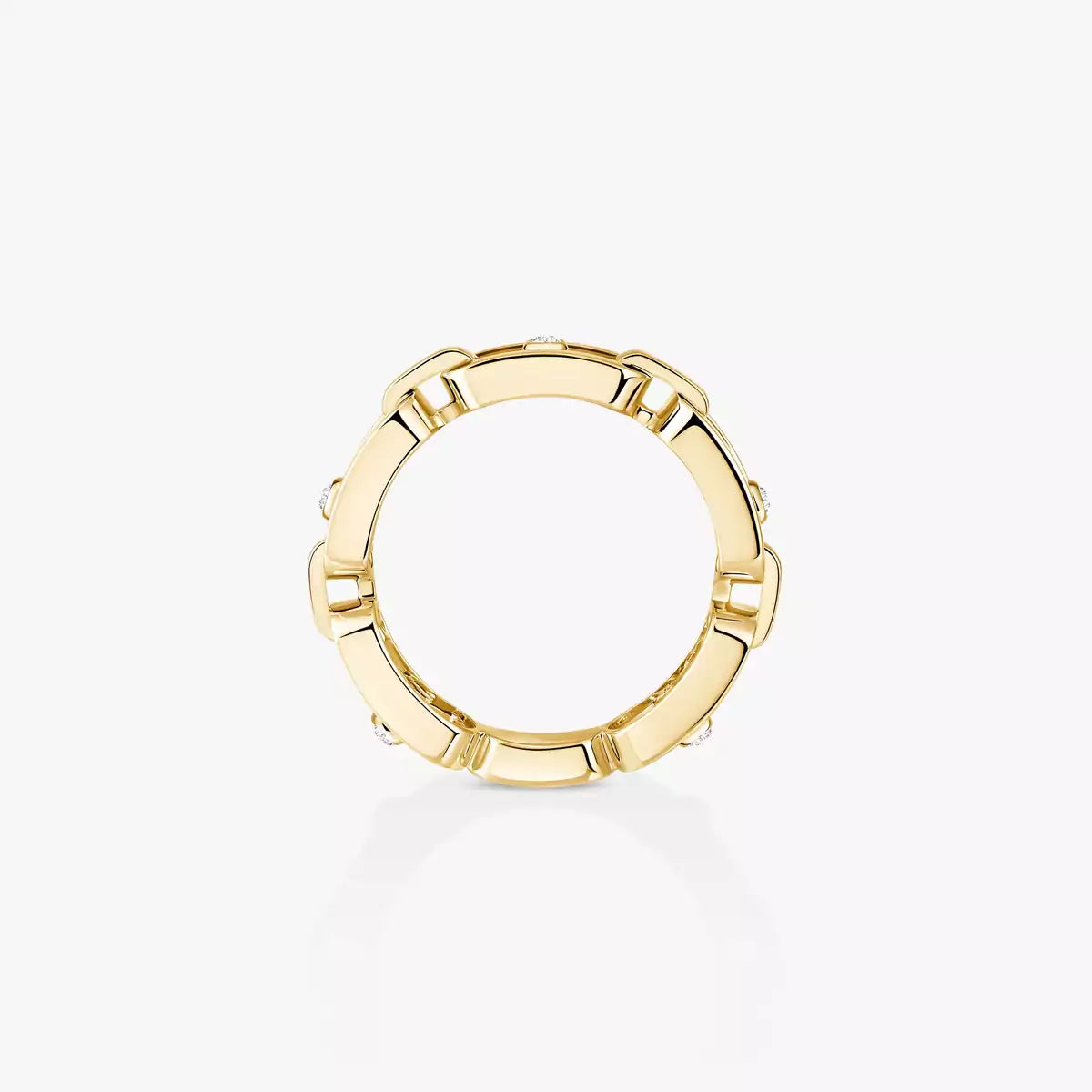[LORA] Move Link Pave_-Set Diamond Ring in Gold