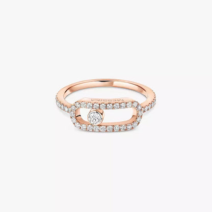 [LORA] Move Uno Diamond Ring in Gold