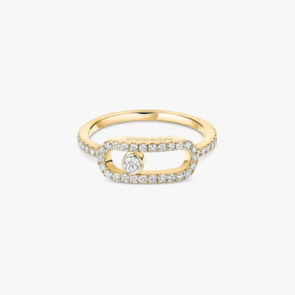 [LORA] Move Uno Diamond Ring in Gold