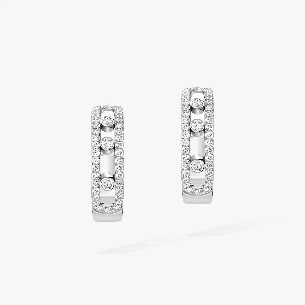 [LORA] Diamond Pave_ Hoop Earrings Move