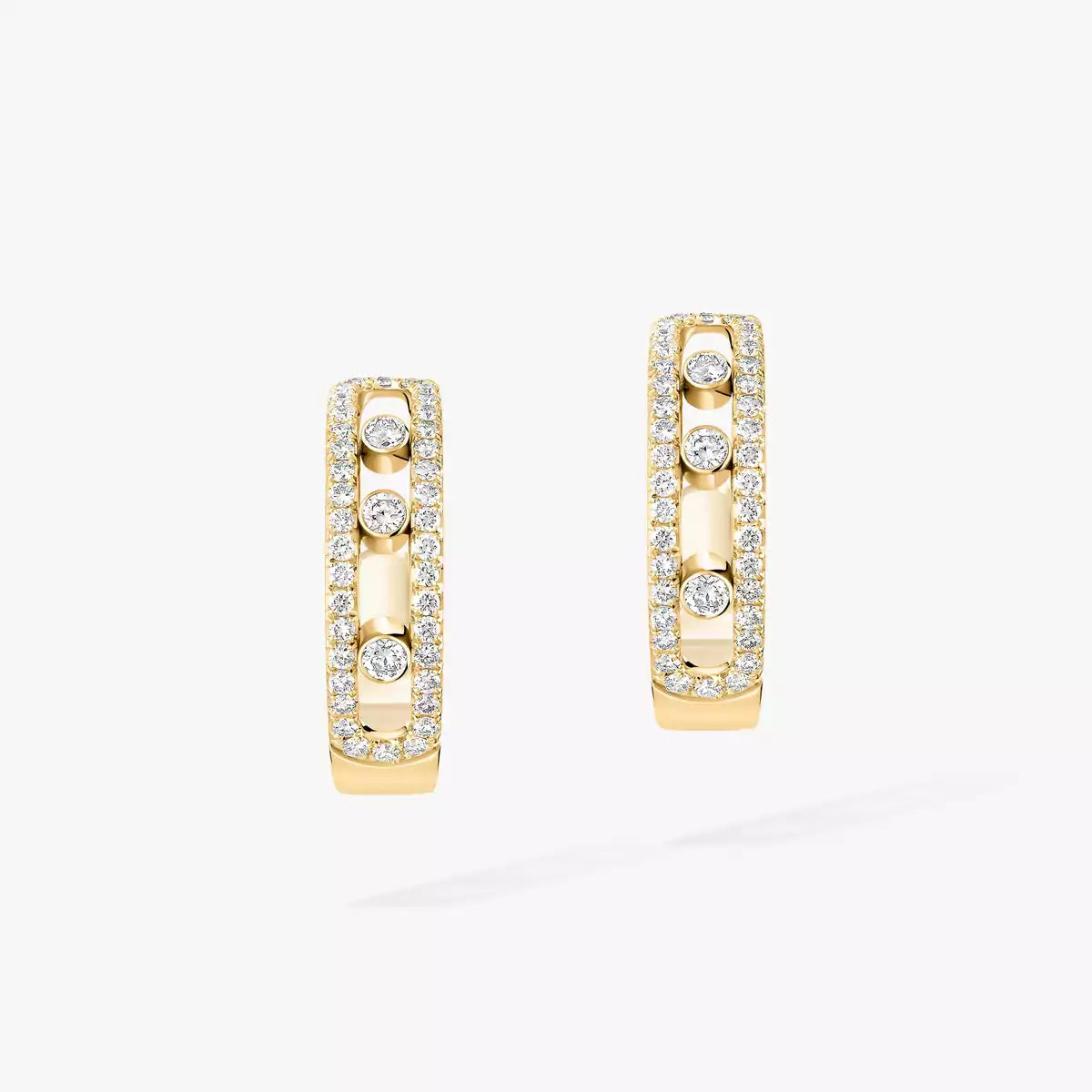 [LORA] Diamond Pave_ Hoop Earrings Move