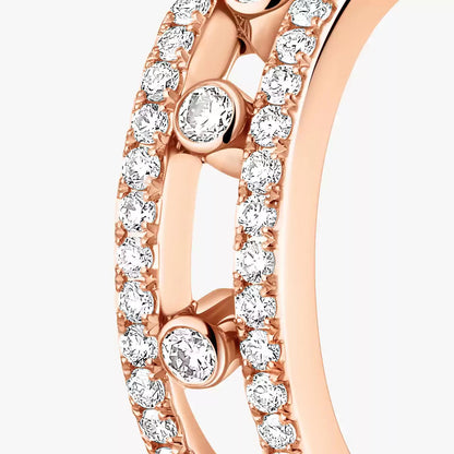 [LORA] Diamond Pave_ Hoop Earrings Move