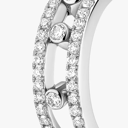 [LORA] Diamond Pave_ Hoop Earrings Move