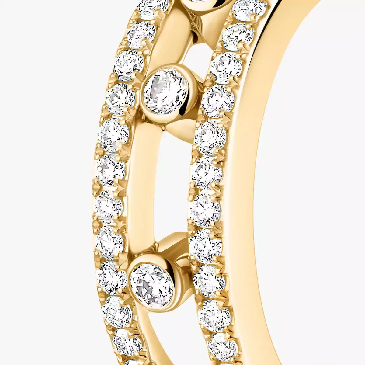 [LORA] Diamond Pave_ Hoop Earrings Move