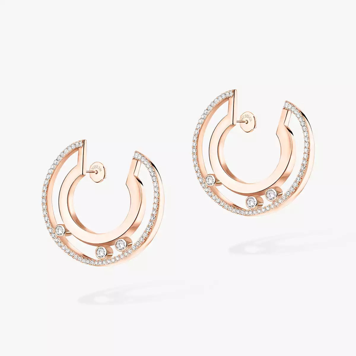 [LORA] Move Romane Small Diamond Hoop Earrings