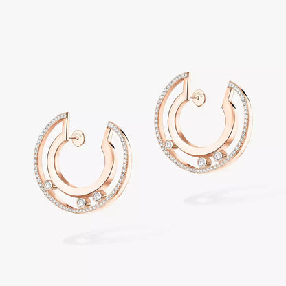 [LORA] Move Romane Small Diamond Hoop Earrings