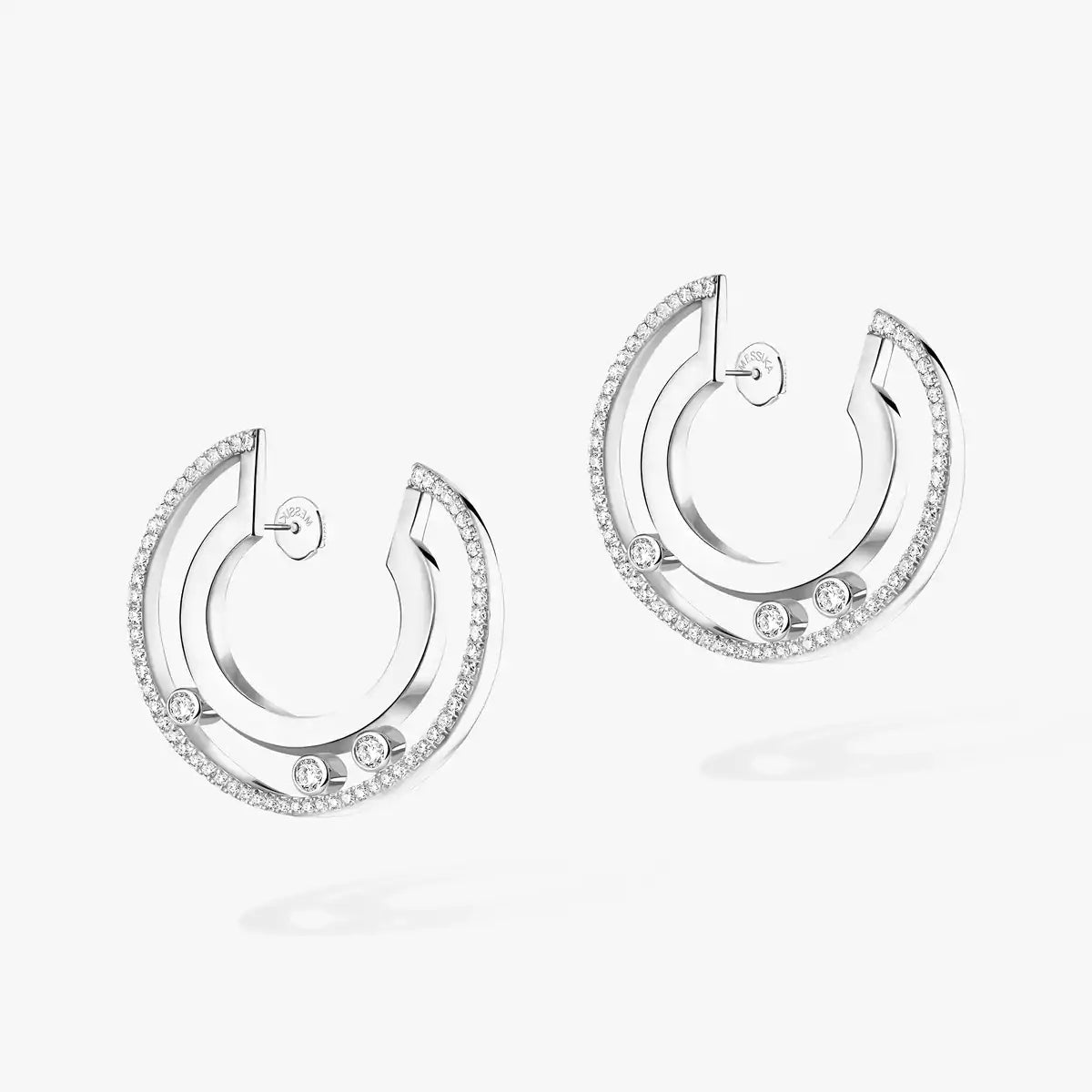 [LORA] Move Romane Small Diamond Hoop Earrings