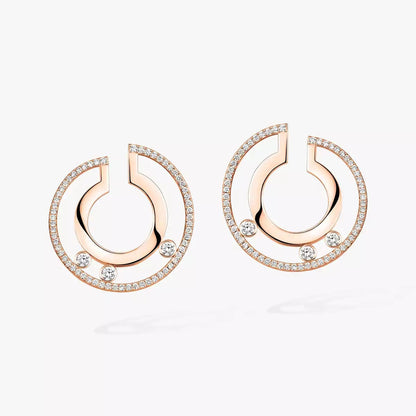 [LORA] Move Romane Small Diamond Hoop Earrings