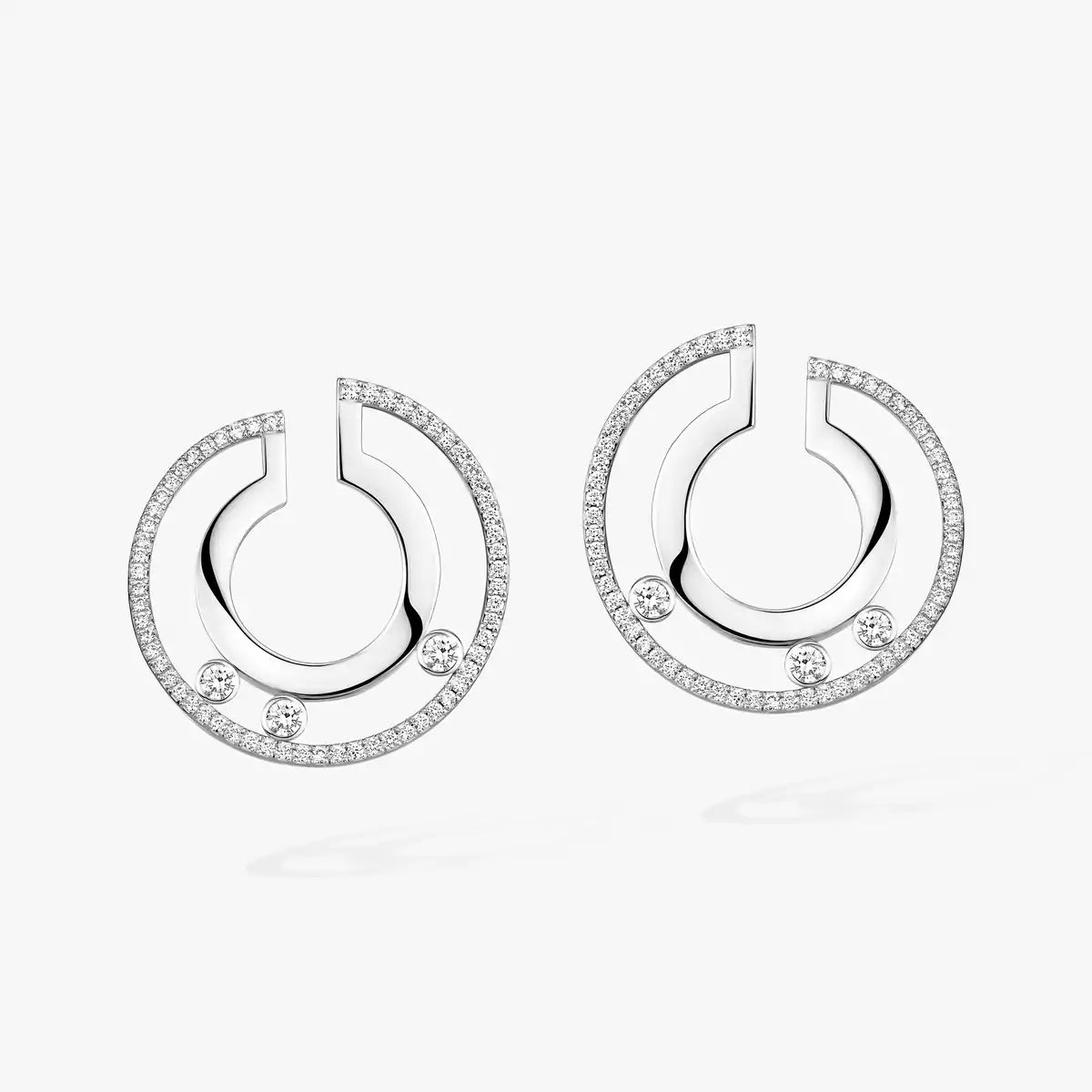 [LORA] Move Romane Small Diamond Hoop Earrings