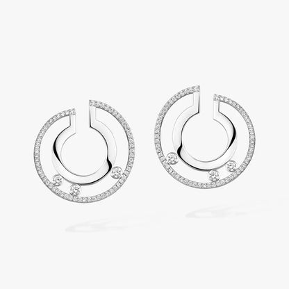 [LORA] Move Romane Small Diamond Hoop Earrings