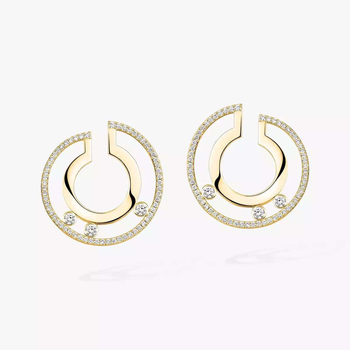 [LORA] Move Romane Small Diamond Hoop Earrings