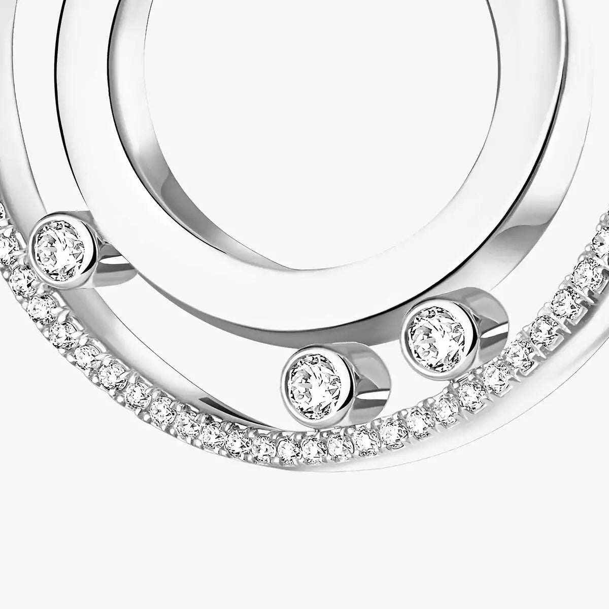 [LORA] Move Romane Small Diamond Hoop Earrings