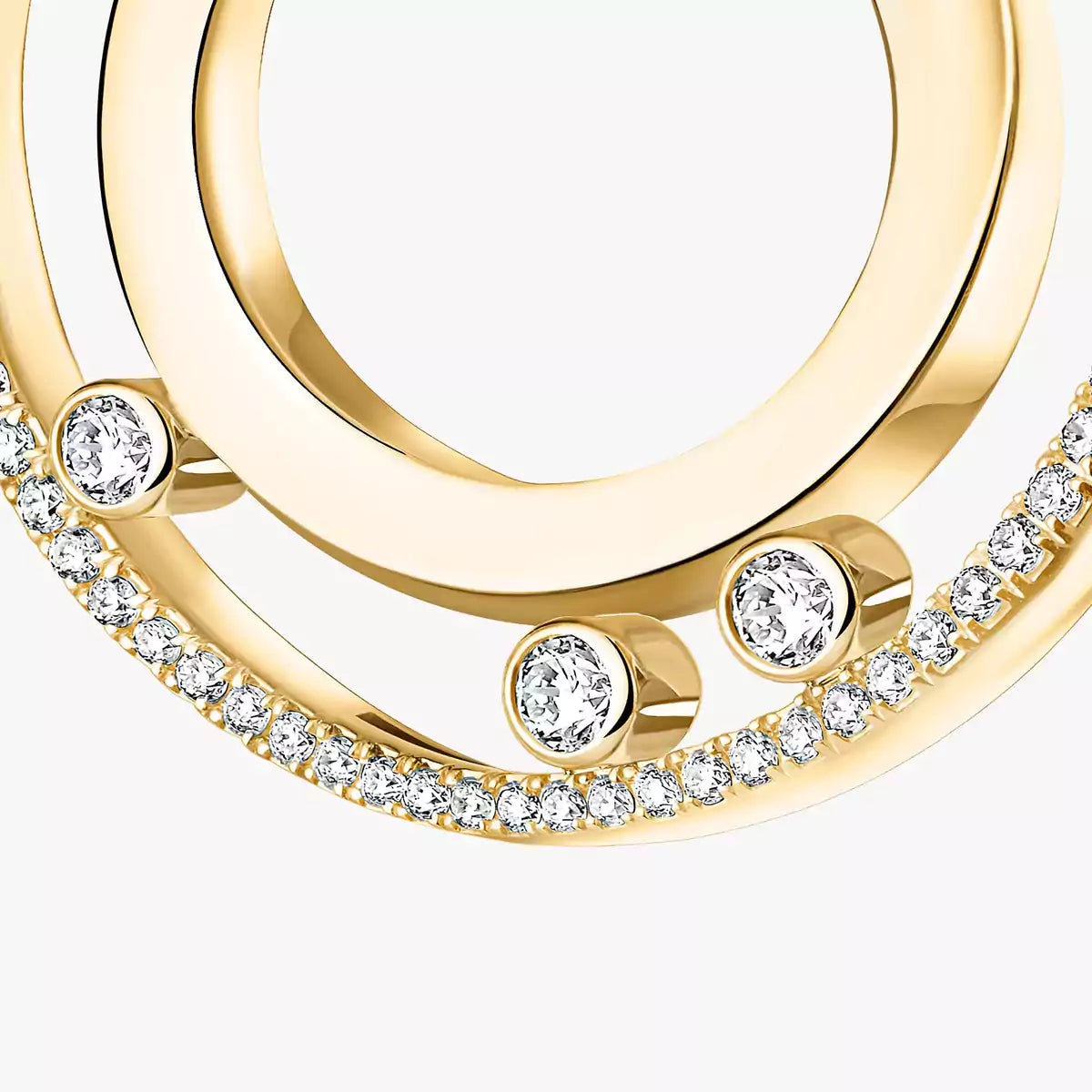 [LORA] Move Romane Small Diamond Hoop Earrings