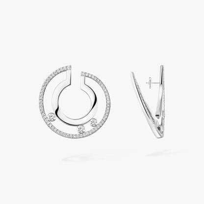 [LORA] Move Romane Small Diamond Hoop Earrings