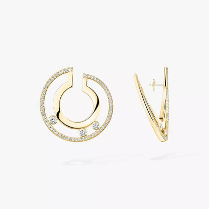 [LORA] Move Romane Small Diamond Hoop Earrings