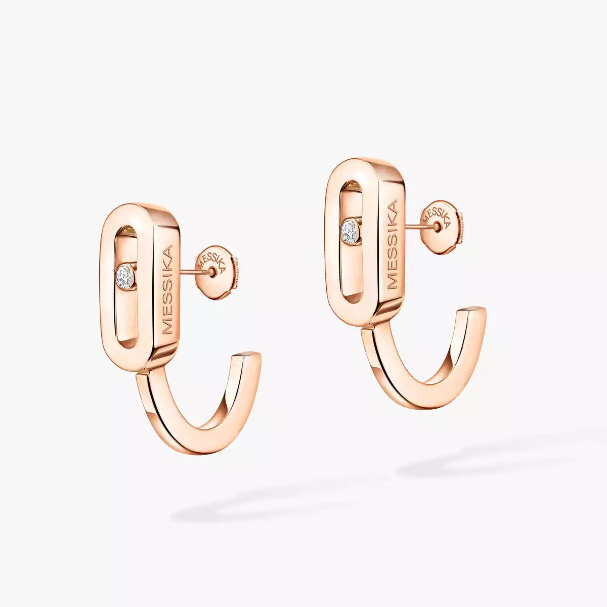[LORA] Diamond Mini Hoop Earrings Move Classique