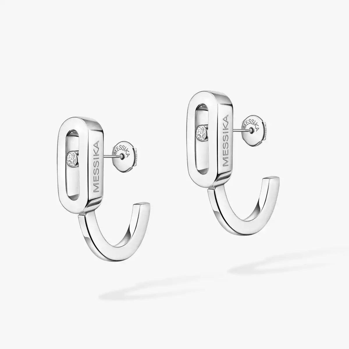 [LORA] Diamond Mini Hoop Earrings Move Classique