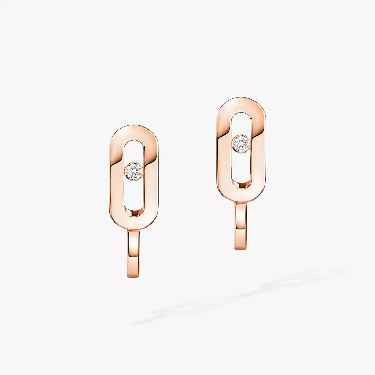 [LORA] Diamond Mini Hoop Earrings Move Classique