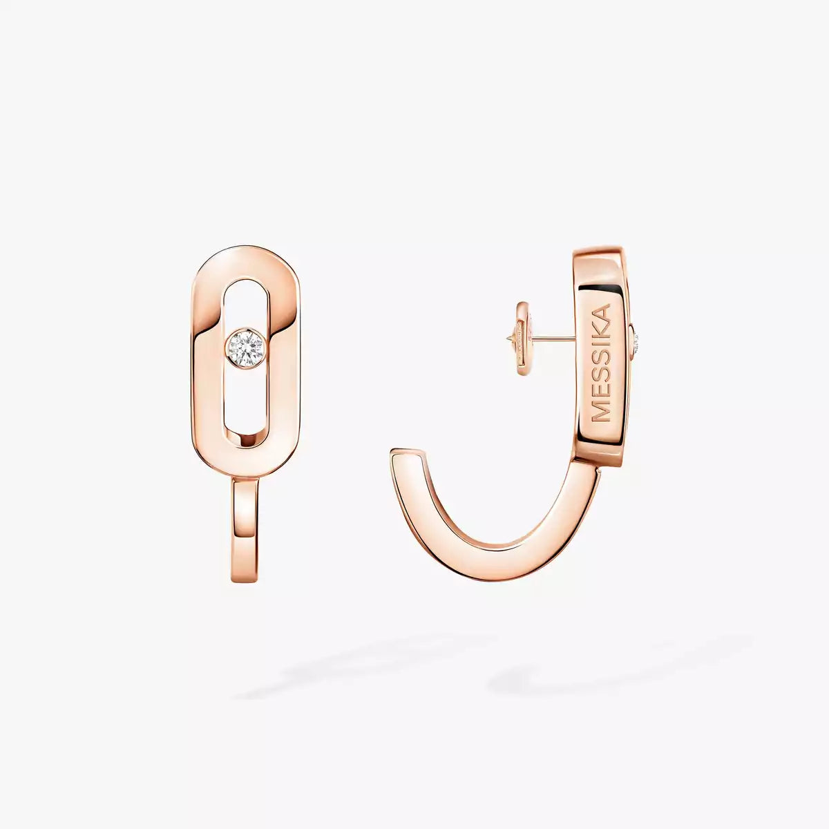 [LORA] Diamond Mini Hoop Earrings Move Classique