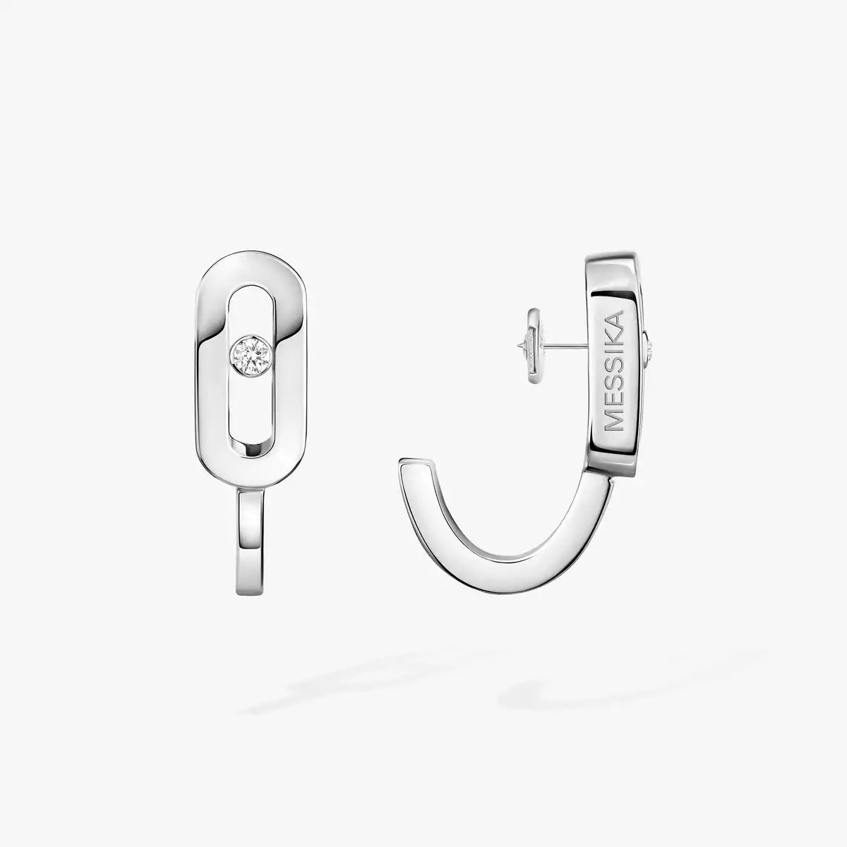 [LORA] Diamond Mini Hoop Earrings Move Classique