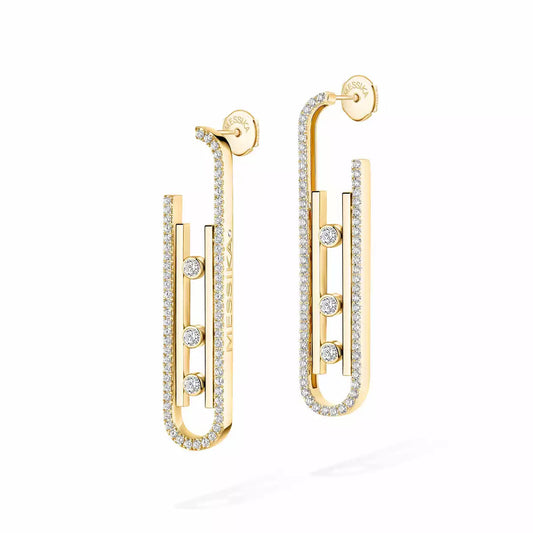 [LORA] Diamond Pendant Earrings Move 10Th