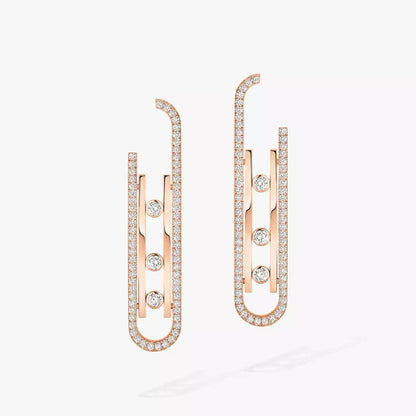 [LORA] Diamond Pendant Earrings Move 10Th