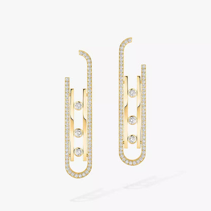 [LORA] Diamond Pendant Earrings Move 10Th