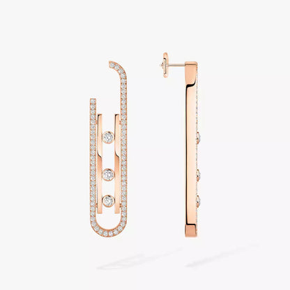 [LORA] Diamond Pendant Earrings Move 10Th