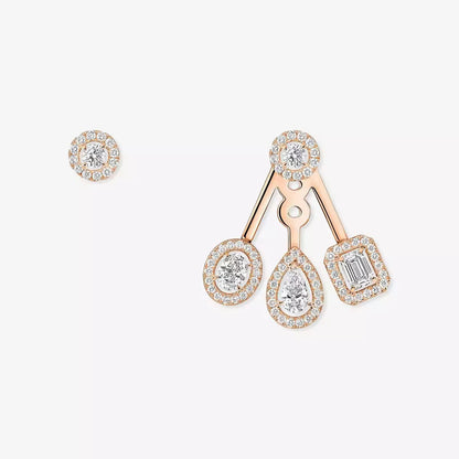[LORA]  My Twin Trio  Diamond Earrings