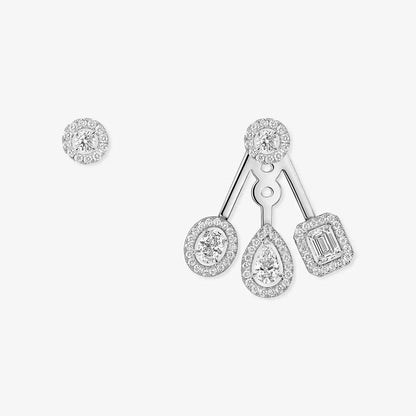 [LORA]  My Twin Trio  Diamond Earrings