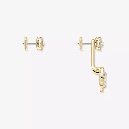 [LORA]  My Twin Trio  Diamond Earrings