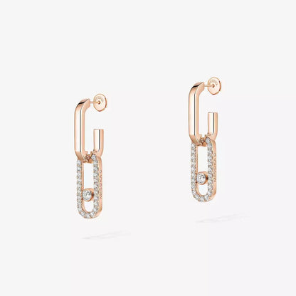 [LORA] Move Link Diamond Earrings