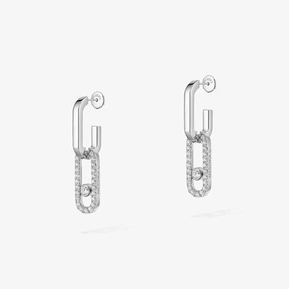 [LORA] Move Link Diamond Earrings