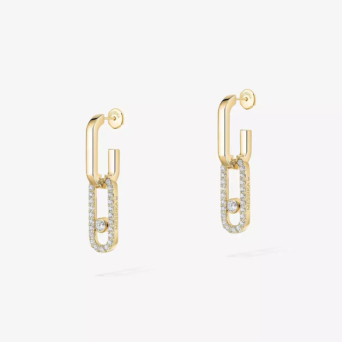 [LORA] Move Link Diamond Earrings