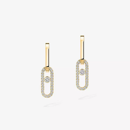 [LORA] Move Link Diamond Earrings