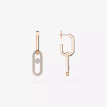 [LORA] Move Link Diamond Earrings