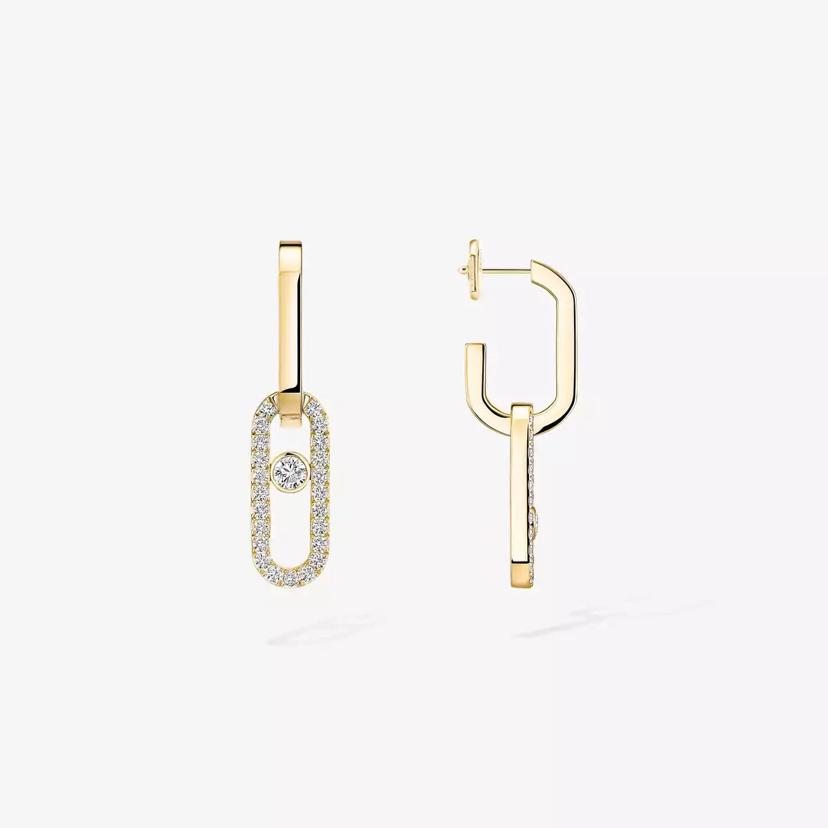 [LORA] Move Link Diamond Earrings