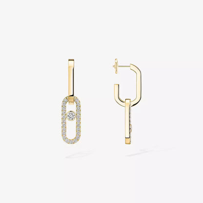 [LORA] Move Link Diamond Earrings