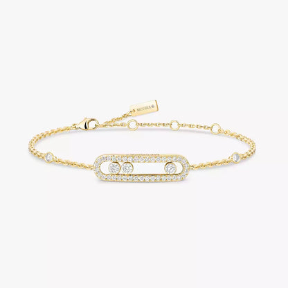 [LORA] Pavé Baby Move Diamond Bracelet