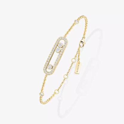 [LORA] Pavé Baby Move Diamond Bracelet