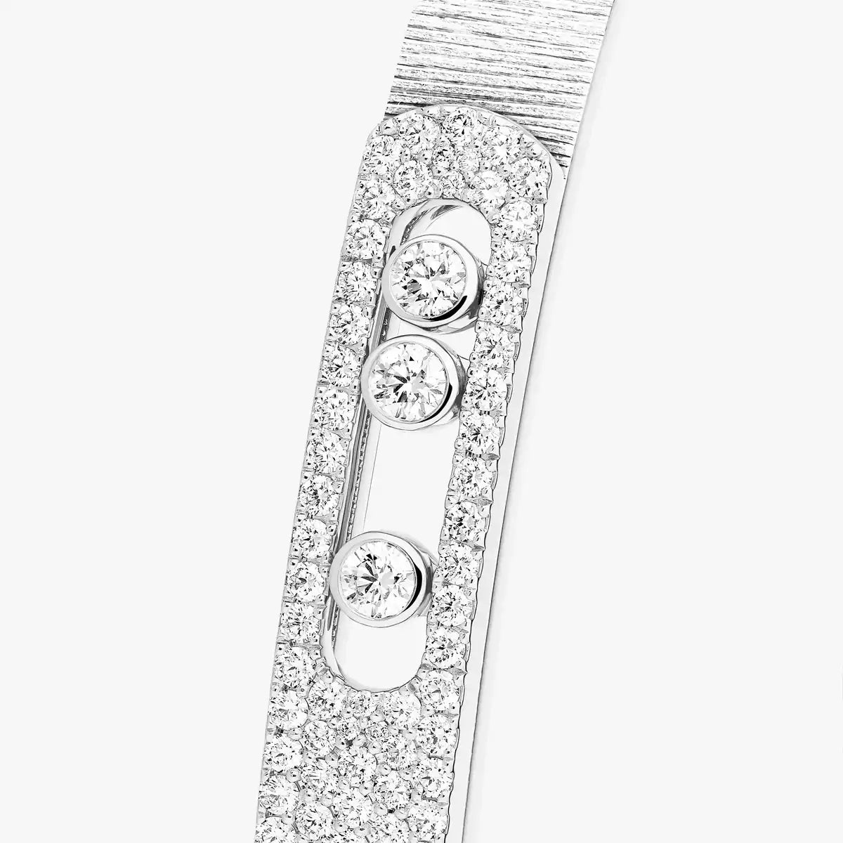 [LORA] Move Noa Ciselé half pavé bangle